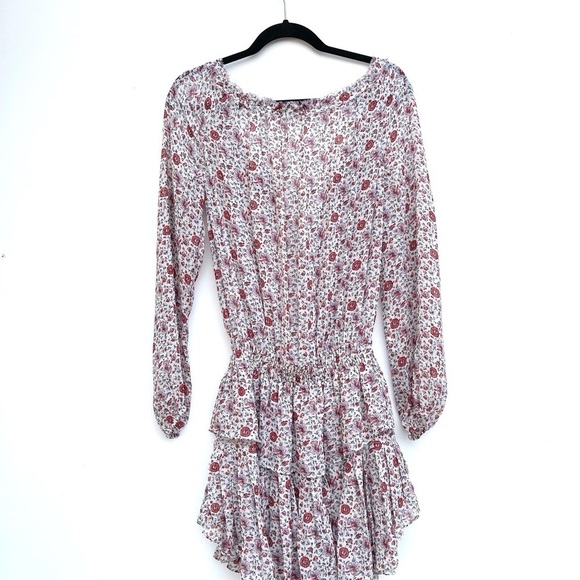 LoveShackFancy Popover Mini Dress Granada Floral Sunrise - Picture 6 of 6